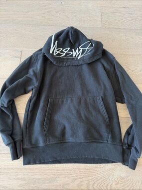 Stussy Black Hoodie with 'Have A Good Vibe' Tag